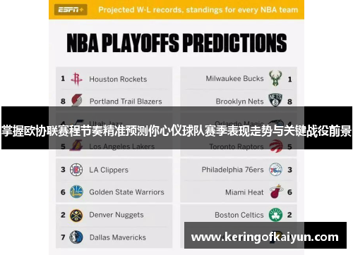 掌握欧协联赛程节奏精准预测你心仪球队赛季表现走势与关键战役前景 掌握欧协联赛程节奏精准预测你心仪球队赛季表现走势与关键战役前景