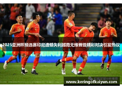 2025亚洲杯预选赛印尼遗憾失利越南无缘晋级精彩对决引发热议